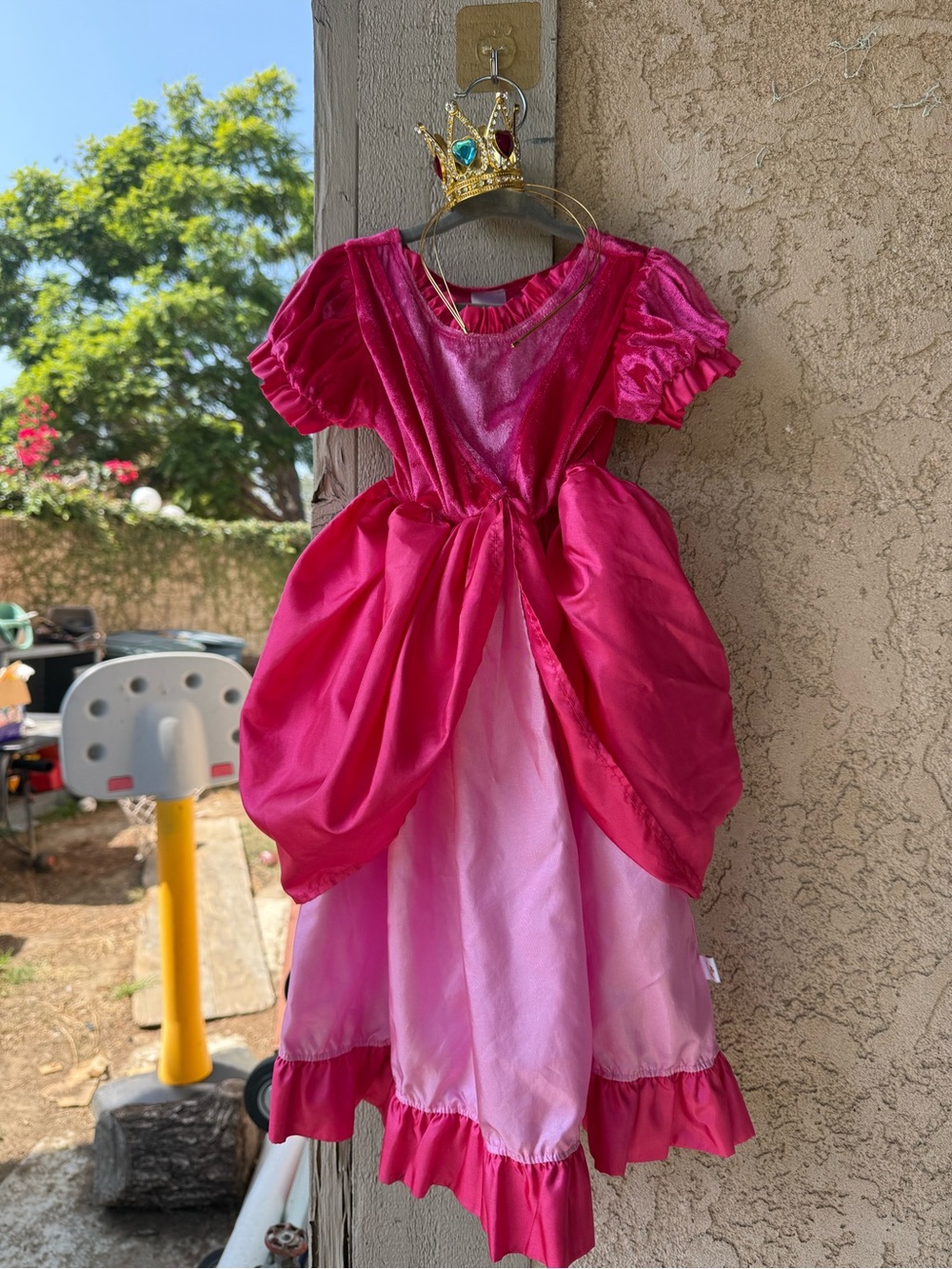 Toddler princess peach costume